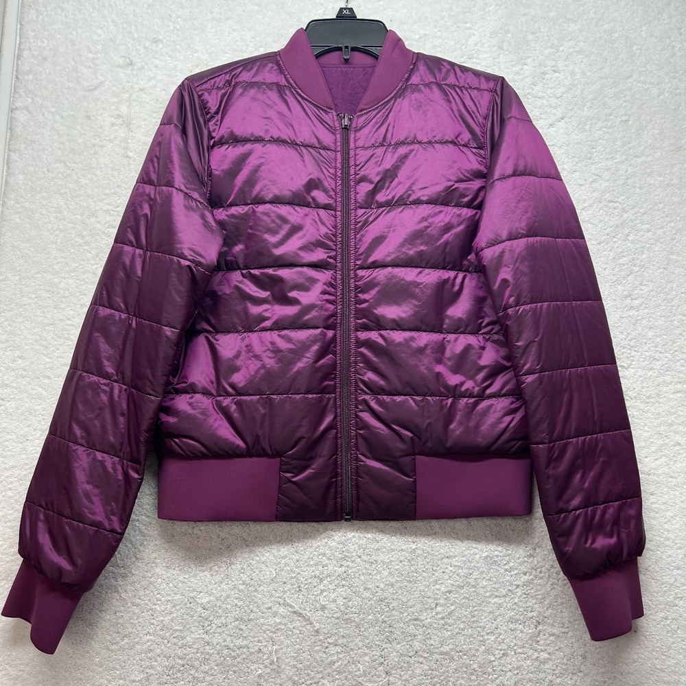 Lululemon Womens Size 6 Purple Non Stop Reversible Bomber Jacket